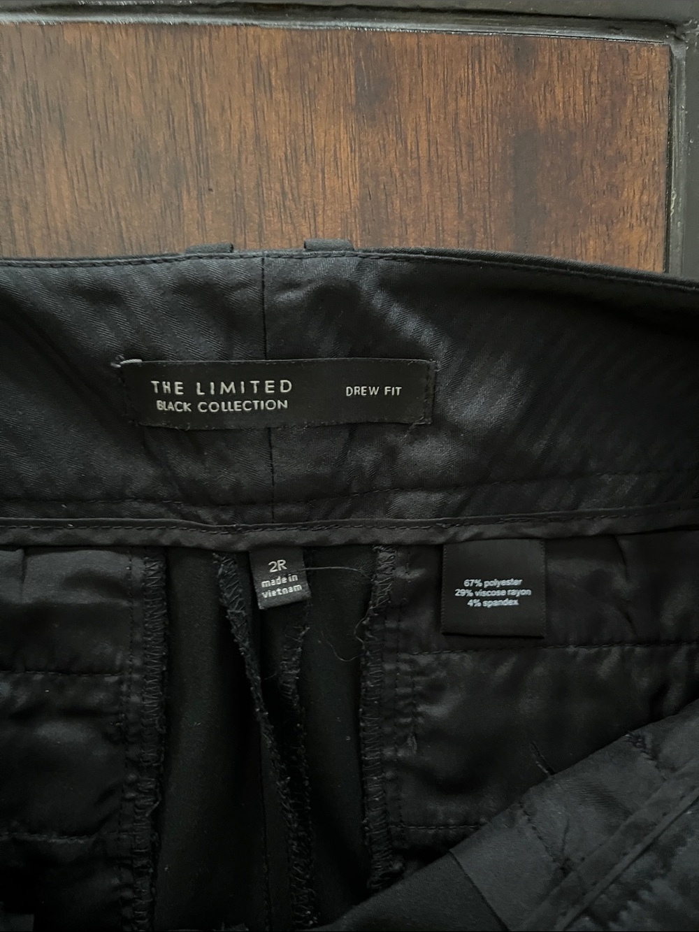 The Limited Black Drew Fit Low-Rise Pants